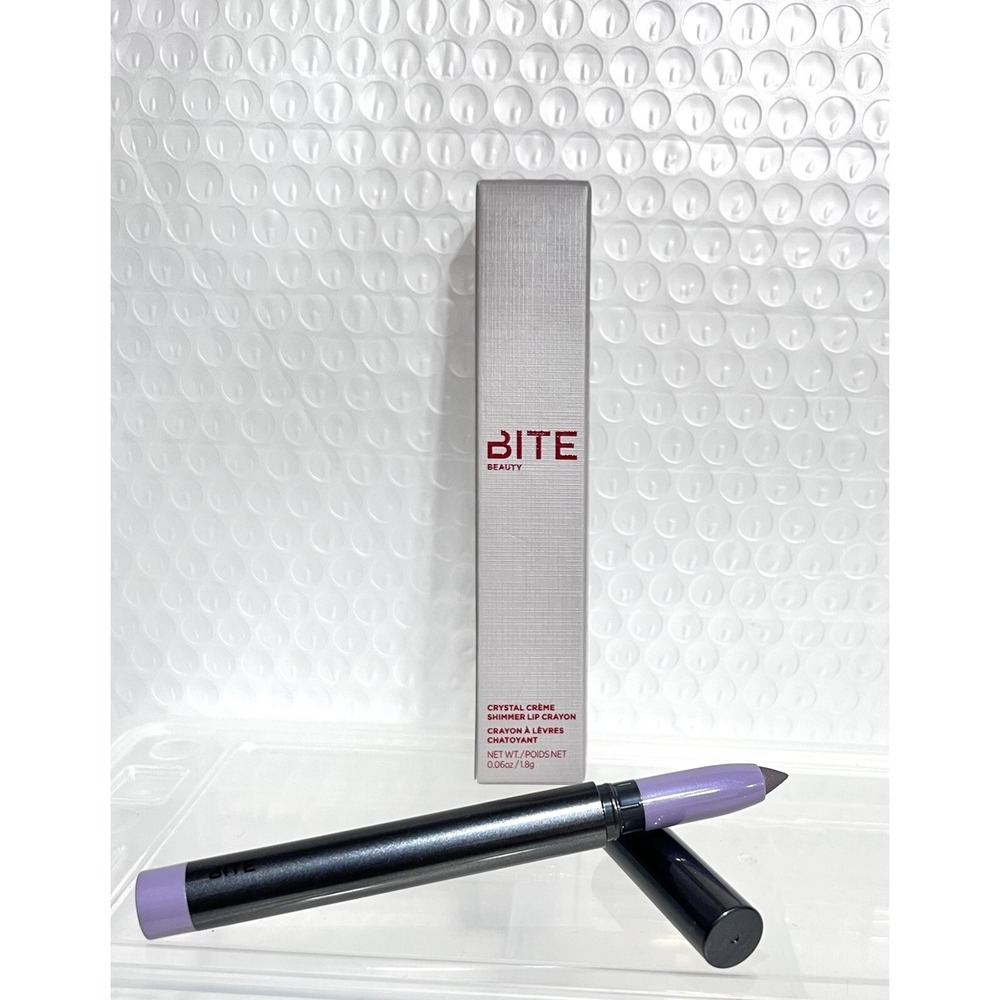 BITE Beauty Crystal Creme Shimmer Lip Crayon - VIOLET ICING - New In Box